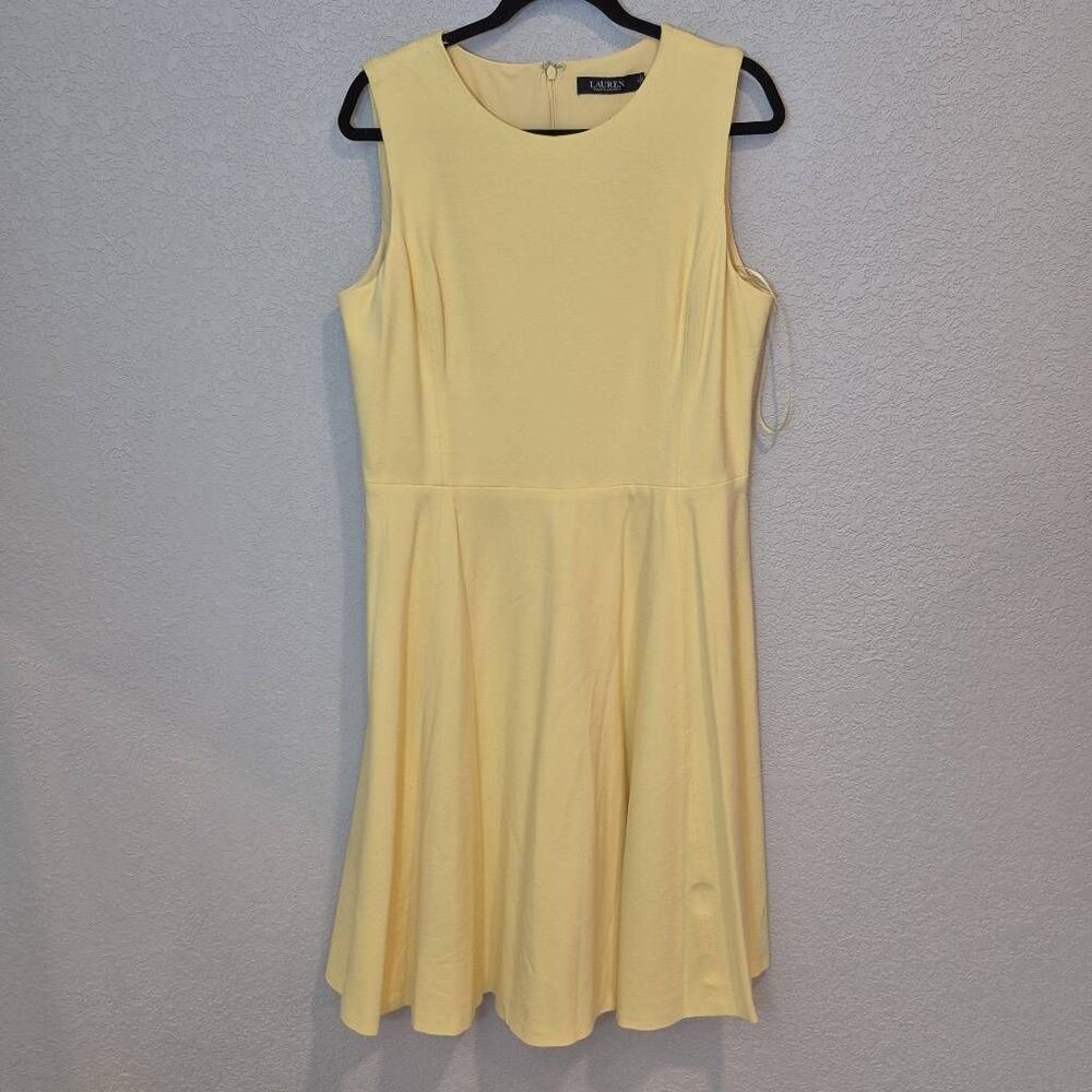 Lauren Ralph Lauren Women's Size 14 Fit-and-Flare Midi Dress